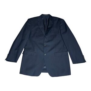 Lauren Ralph Lauren Mens Dark Charcoal Pinstripe Wool  Blazer Sport Coat 42L